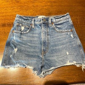 Abercrombie ultra high rise shorts